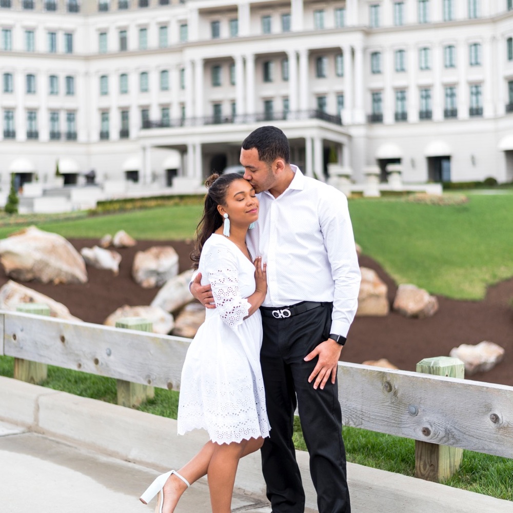 White eyelet dress